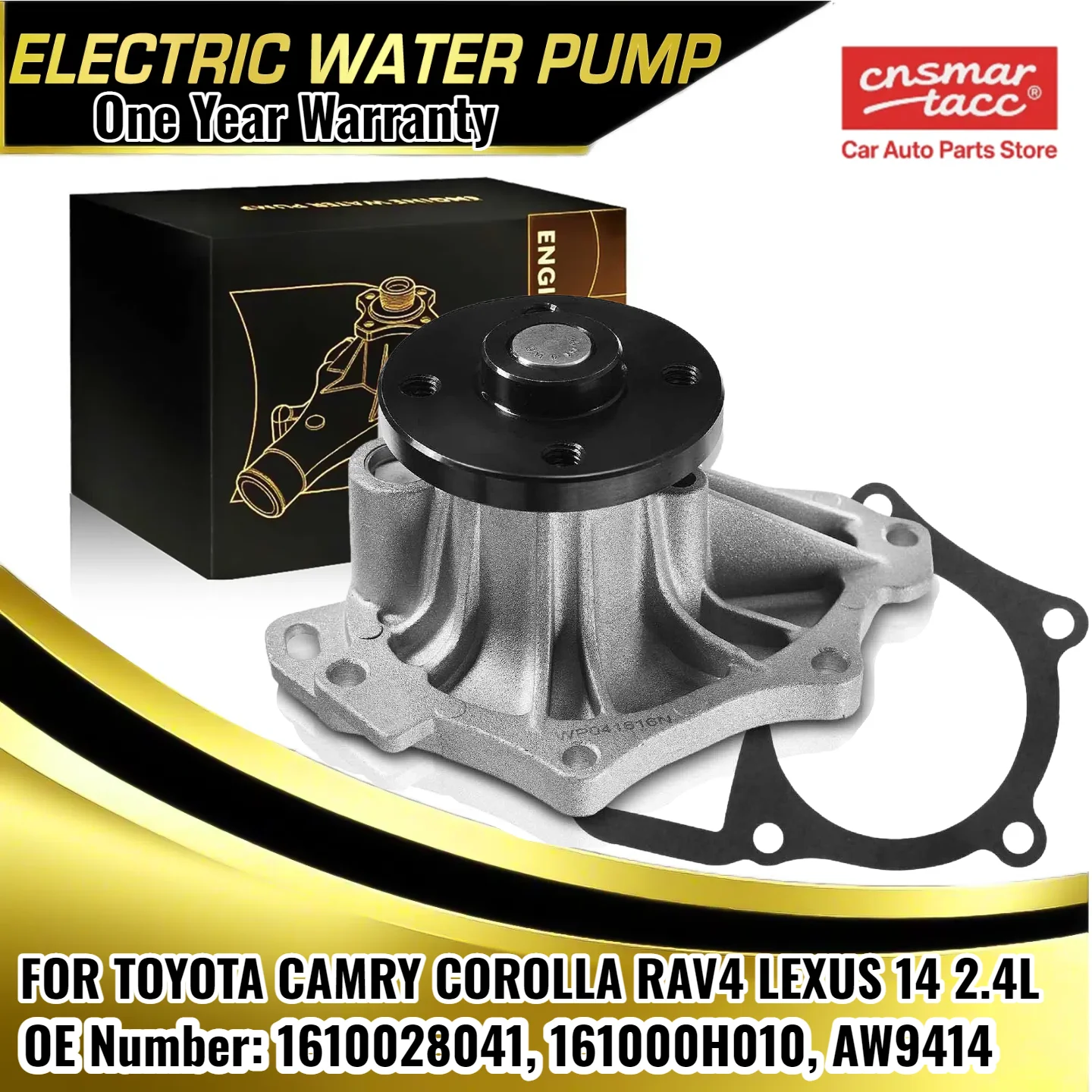 Water Pump for Toyota Camry 2002 2003 2004-2011 Corolla Matrix Rav4 Lexus 2.4L 1610028041, 161000H010, AW9414
Water Pump for Toyota Camry 2002 2003 2004-2011 Corolla Matrix Rav4 Lexus 2.4L 1610028041, 161000H010, AW9414
