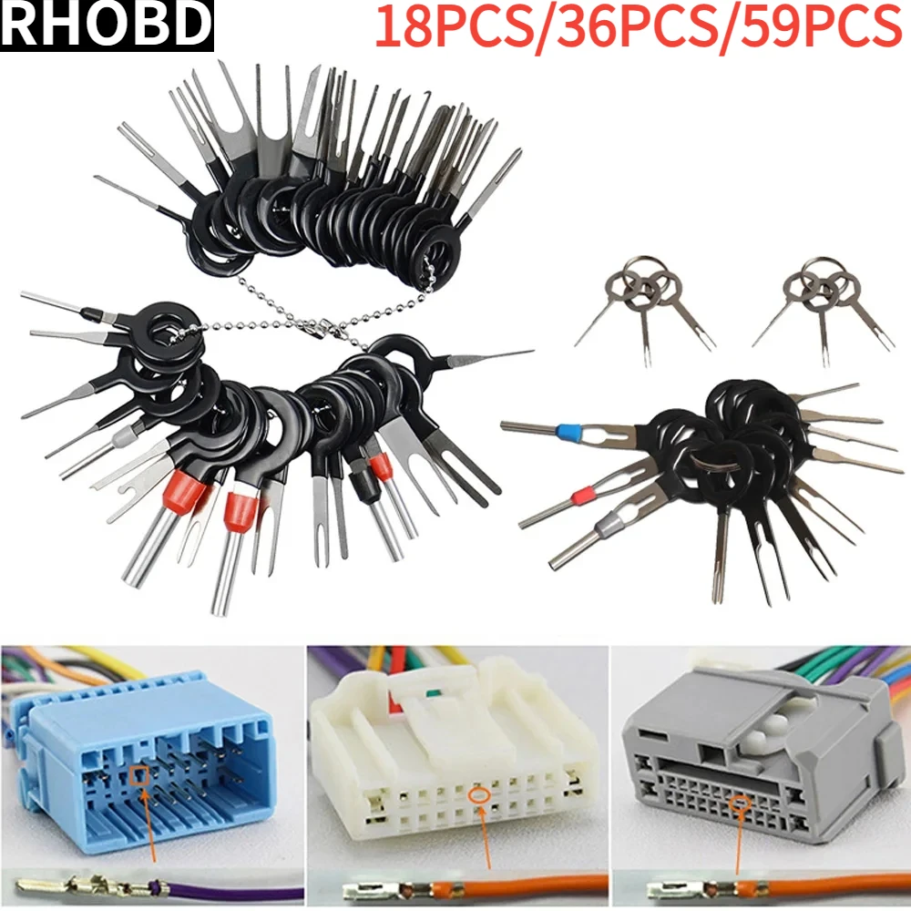 36PCS Car Terminal Removal Kit Wire Plug Connector Extractor Puller Release Pin Extractor Kit for Terminal Plug Repair ToolS
36PCS Car Terminal Removal Kit Wire Plug Connector Extractor Puller Release Pin Extractor Kit for Terminal Plug Repair ToolS