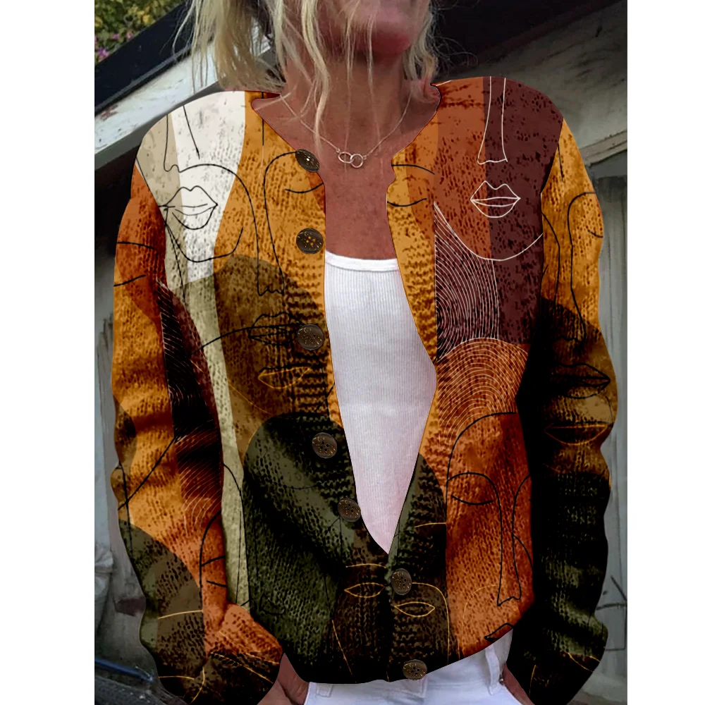 Осень-зима вязаный художественный кардиган для лица винтажный повседневный свитер японская модная уличная одежда женские свитера вязаный топ джемперы 
Осень-зима вязаный художественный кардиган для лица винтажный повседневный свитер японская модная уличная одежда женские свитера вязаный топ джемперы