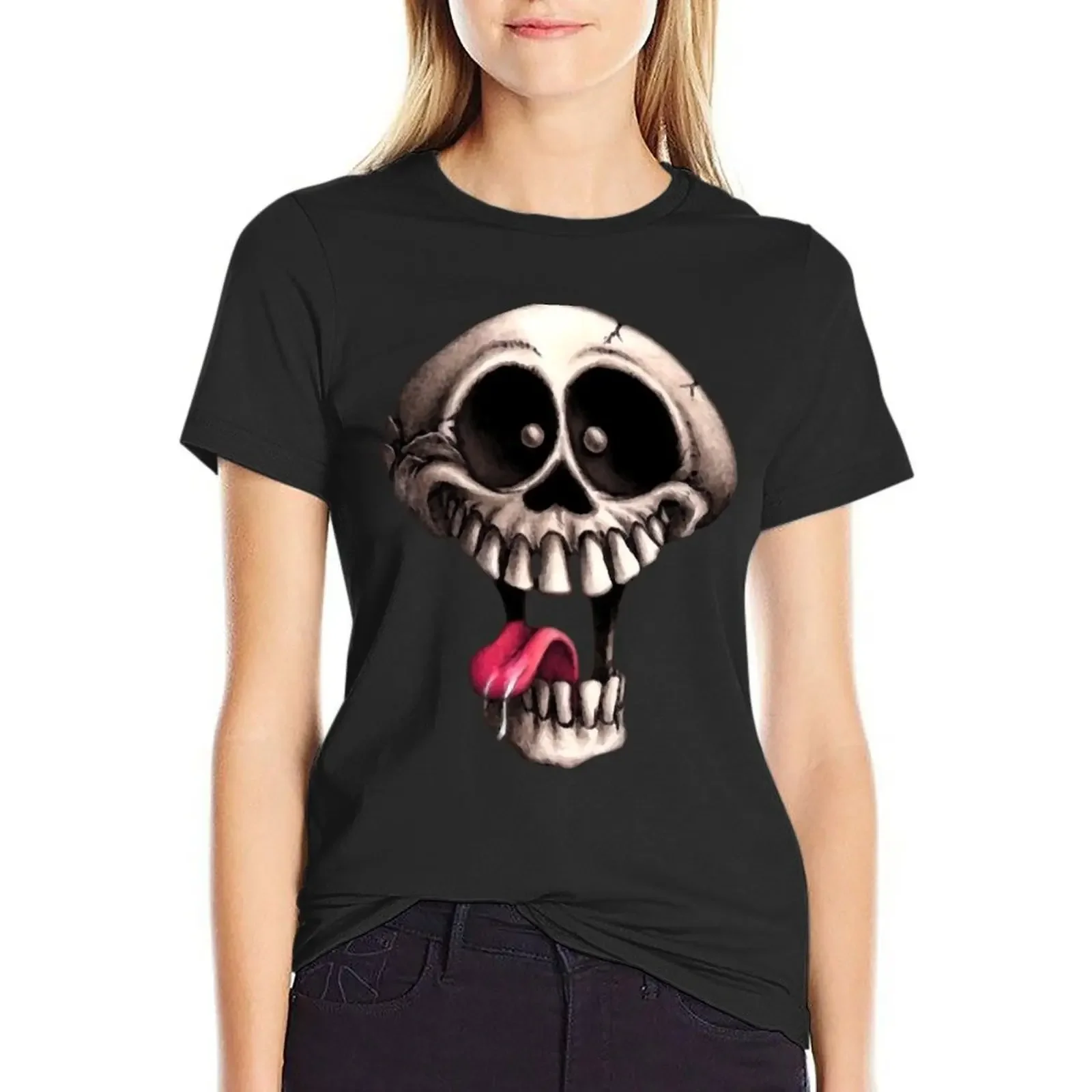 Crazy Skull T-Shirt blacks anime clothes summer tops t-shirt dress for Women graphic
Crazy Skull T-Shirt blacks anime clothes summer tops t-shirt dress for Women graphic