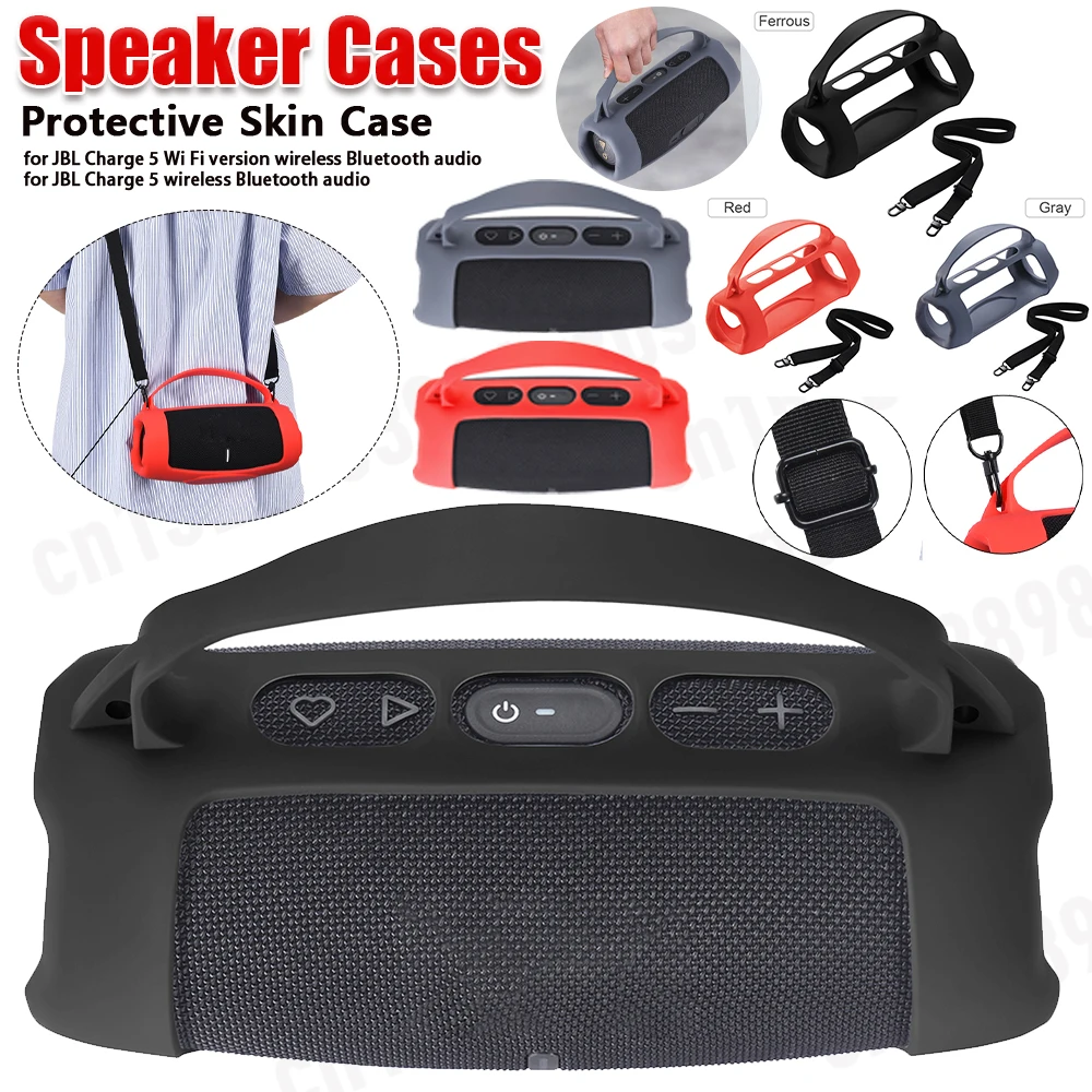 Силиконовый чехол с плечевым ремнем, дорожный защитный гель, мягкая кожа для динамика JBL Charge 5, Wi-Fi и JBL Charge 5,
Силиконовый чехол с плечевым ремнем, дорожный защитный гель, мягкая кожа для динамика JBL Charge 5, Wi-Fi и JBL Charge 5,