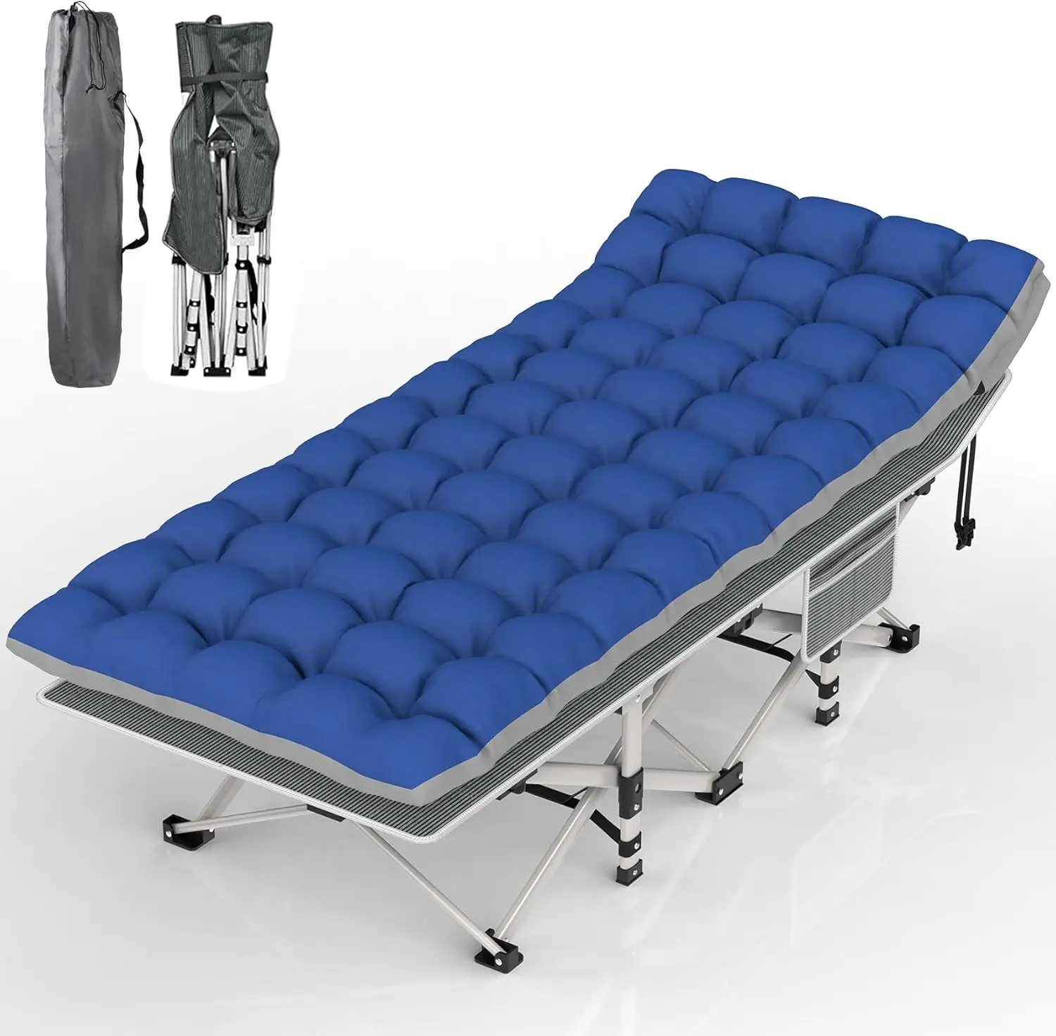 Camping Cot, Folding Camping Cot Bed For Adults Sleeping 1200D Double Layer Ox Portable Folding Outdoor Cots For Camping W/Soft
Camping Cot, Folding Camping Cot Bed For Adults Sleeping 1200D Double Layer Ox Portable Folding Outdoor Cots For Camping W/Soft
