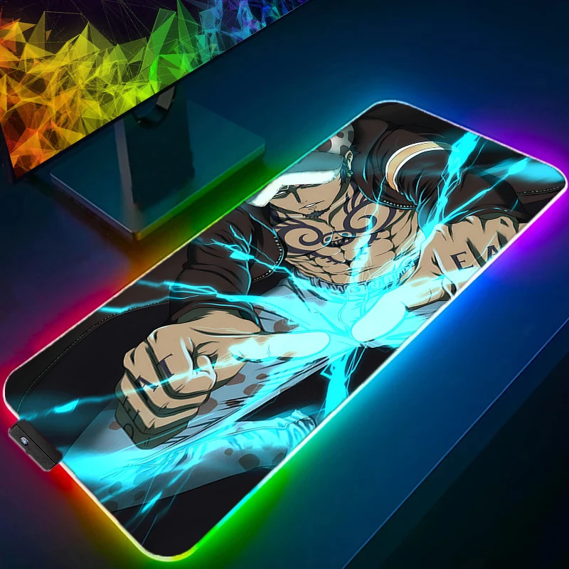 RGB LED Mouse Pad Anime Keyboard Pad Non-Slip One Piece Trafalgar D Water Law Tablet Pad PC Accessories Mousepad Gaming Desk Mat
RGB LED Mouse Pad Anime Keyboard Pad Non-Slip One Piece Trafalgar D Water Law Tablet Pad PC Accessories Mousepad Gaming Desk Mat