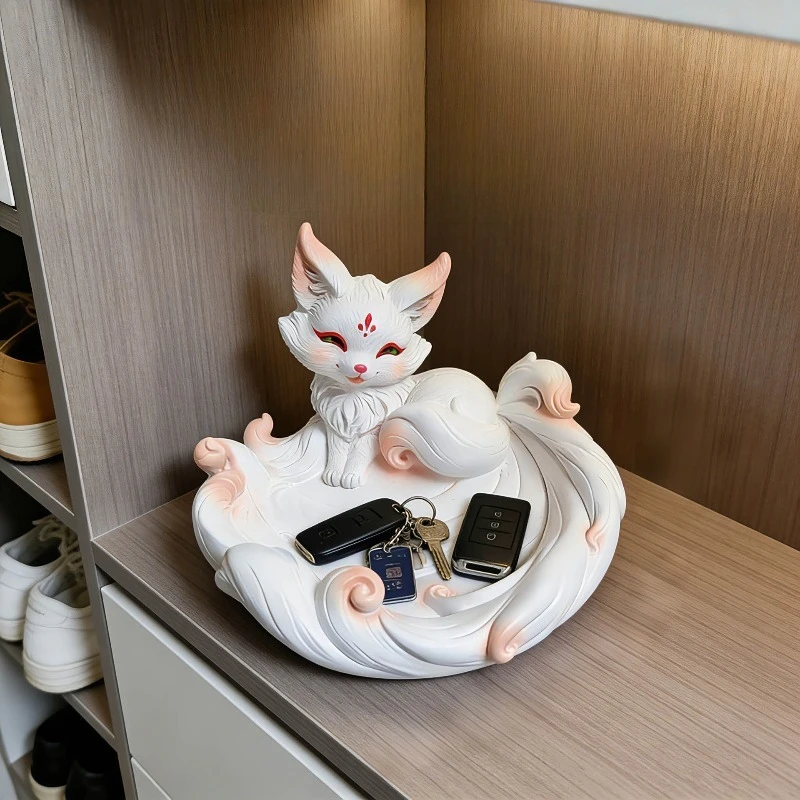 Creative Nine-tailed Fox Ornament for Entrance Door, Entryway, Key Storage Tray, Home, Office, Table Decoration, Gift, Storage
Creative Nine-tailed Fox Ornament for Entrance Door, Entryway, Key Storage Tray, Home, Office, Table Decoration, Gift, Storage