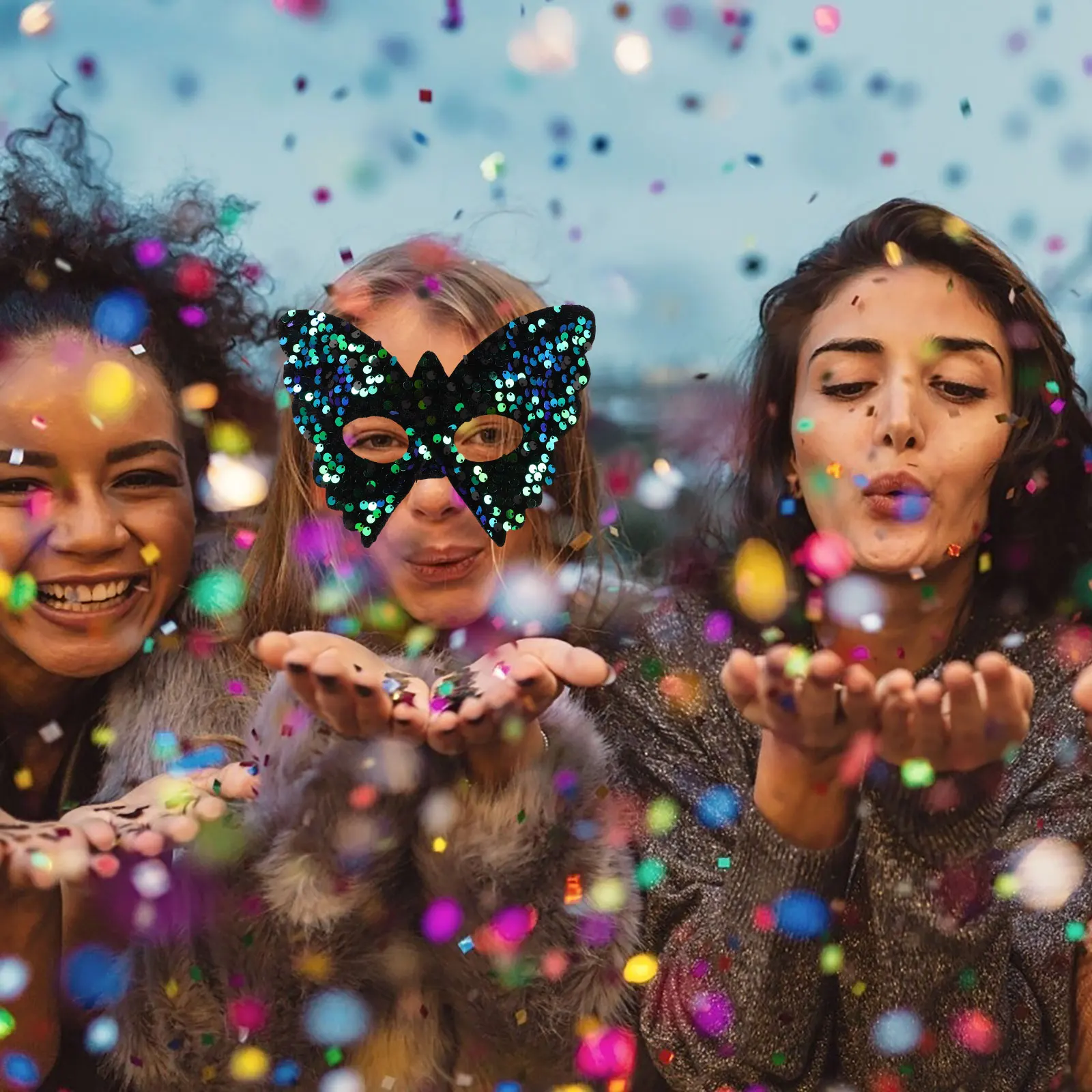 Butterfly Masquerade Mask Women Sequin Half Face Venetian Mask for Halloween Cosplay Party Carnival Decoration
Butterfly Masquerade Mask Women Sequin Half Face Venetian Mask for Halloween Cosplay Party Carnival Decoration