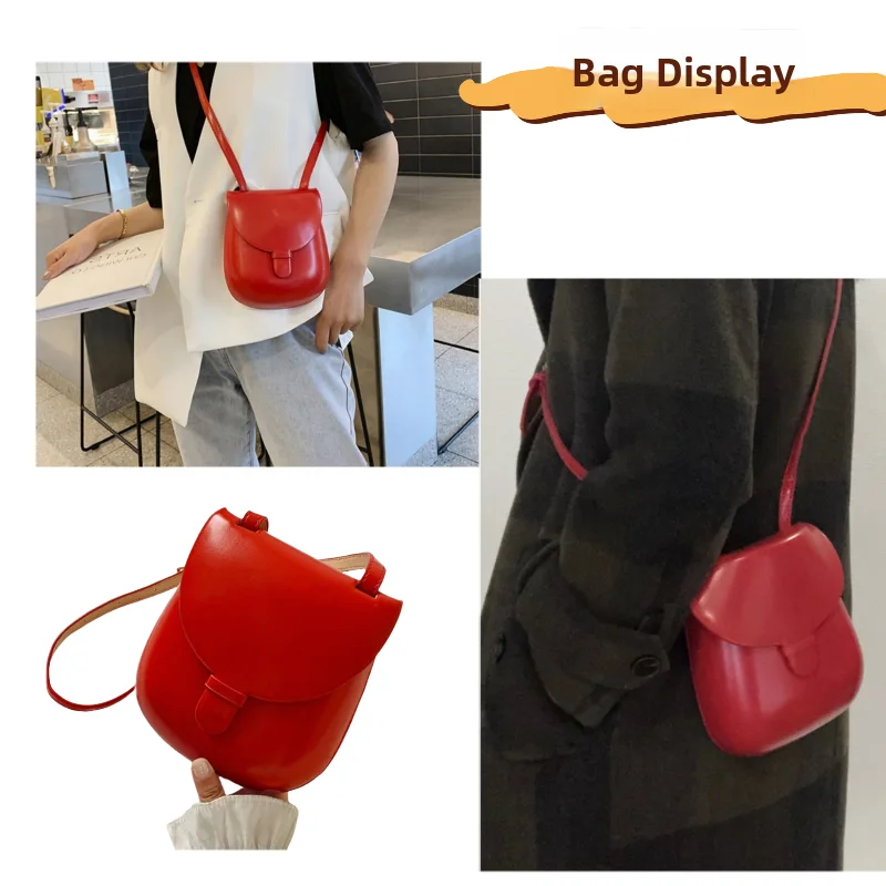 Retro Korean Faion Saddle Bag Single oulder Crossbody Phone Bag for Women High Faion Small Handbag
Retro Korean Faion Saddle Bag Single oulder Crossbody Phone Bag for Women High Faion Small Handbag