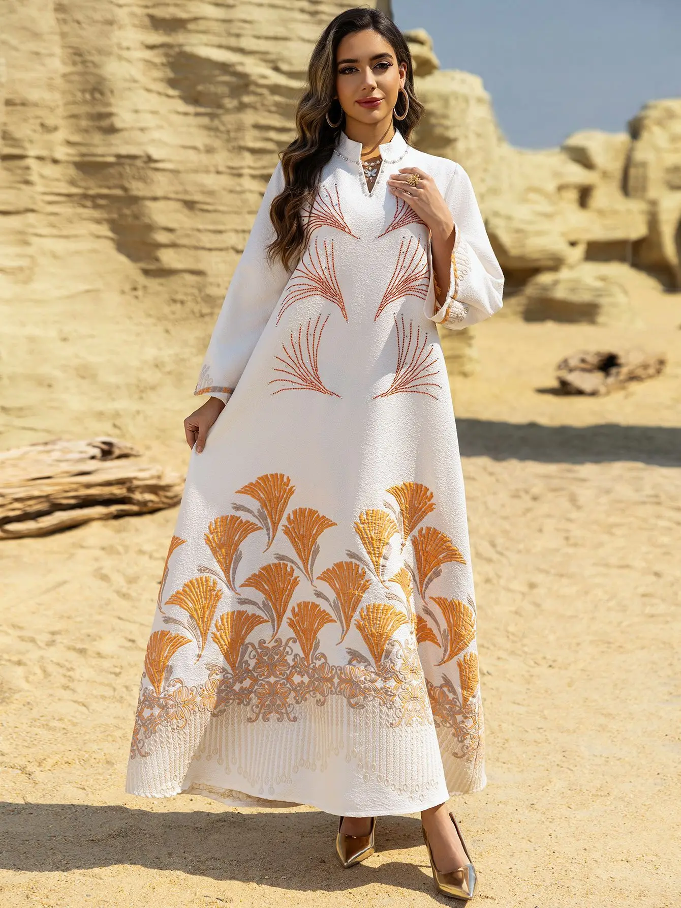 Eid Djellaba Dubai Abaya Kebaya Women Muslim Maxi Dress Turkey Kaftan Morocco Caftan Islam Jalabiya Femme Musulmane Vestidos New
Eid Djellaba Dubai Abaya Kebaya Women Muslim Maxi Dress Turkey Kaftan Morocco Caftan Islam Jalabiya Femme Musulmane Vestidos New