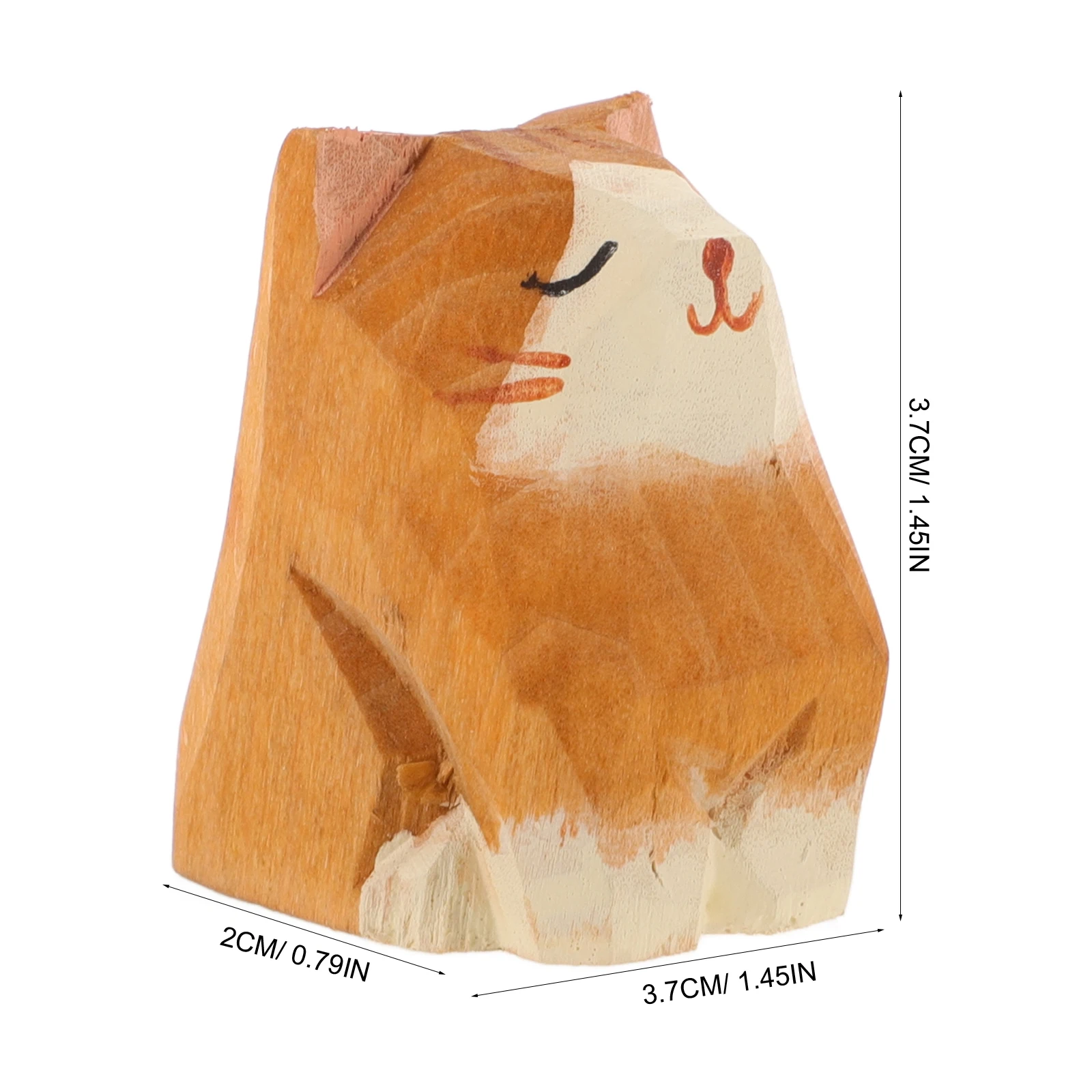 Handmade Tsundere Ornaments Home Decor Orange Wooden Decorations Student Gift Wood Carving Wooden Cat Figurine Craft
Handmade Tsundere Ornaments Home Decor Orange Wooden Decorations Student Gift Wood Carving Wooden Cat Figurine Craft