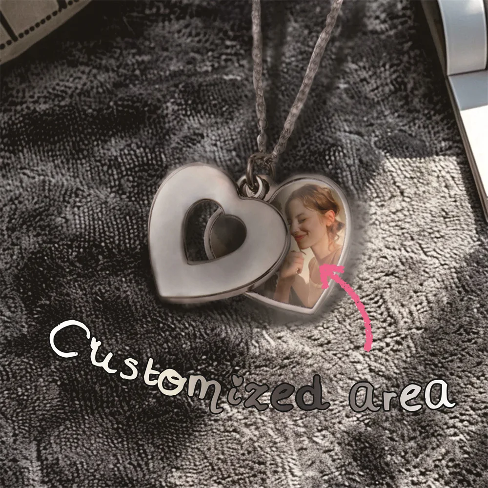 2pcs/ Bag Customized creative sublimation necklace Valentine's Day gift heart-shaped circular carving sliding chain necklace
2pcs/ Bag Customized creative sublimation necklace Valentine's Day gift heart-shaped circular carving sliding chain necklace