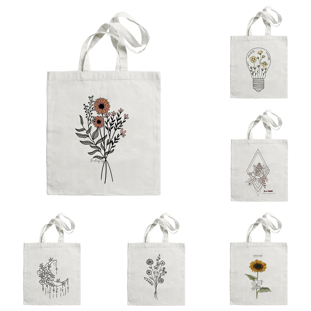 Холщовая большая сумка с цветочным принтом, модная художественная сумка на плечо с узорами лампочек подсолнечника и луны для любителей природы
Холщовая большая сумка с цветочным принтом, модная художественная сумка на плечо с узорами лампочек подсолнечника и луны для любителей природы