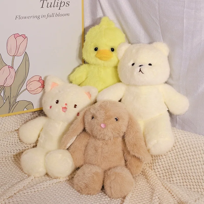 Cute Animal Cat Teddy Bear Plush Toy Little Rabbit and Duck Doll Simulation Stuffed Doll Kawaii Toy Gifts
Cute Animal Cat Teddy Bear Plush Toy Little Rabbit and Duck Doll Simulation Stuffed Doll Kawaii Toy Gifts