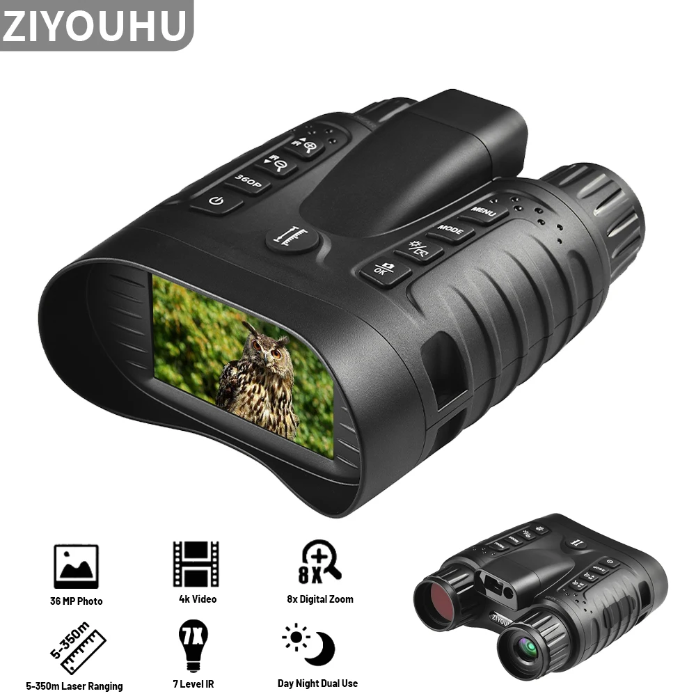 4K FHD Ranging Binocular Night Vision Camera 3.2 Inch Screen Handheld Night Viewer Digital Optical Hunting Partol Day Night Dual
4K FHD Ranging Binocular Night Vision Camera 3.2 Inch Screen Handheld Night Viewer Digital Optical Hunting Partol Day Night Dual