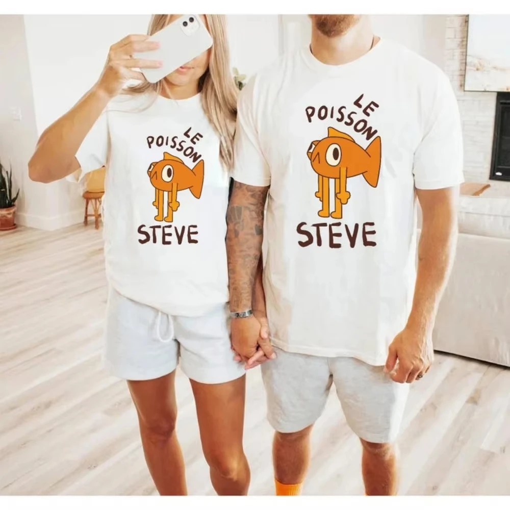 Рубашка Cute Fish Meme Steve Le Poisson Забавная летняя хлопковая футболка унисекс с графическим рисунком Оранжевая повседневная футболка с короткими рукавами для женщин и мужчин
Рубашка Cute Fish Meme Steve Le Poisson Забавная летняя хлопковая футболка унисекс с графическим рисунком Оранжевая повседневная футболка с короткими рукавами для женщин и мужчин