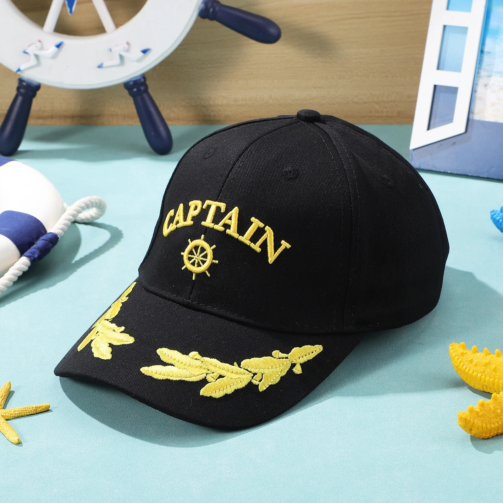 Black Adjustable Baseball Sunhat Nautical Captain Hat Fashion Men Women Cotton Practical Hiking Running
Black Adjustable Baseball Sunhat Nautical Captain Hat Fashion Men Women Cotton Practical Hiking Running