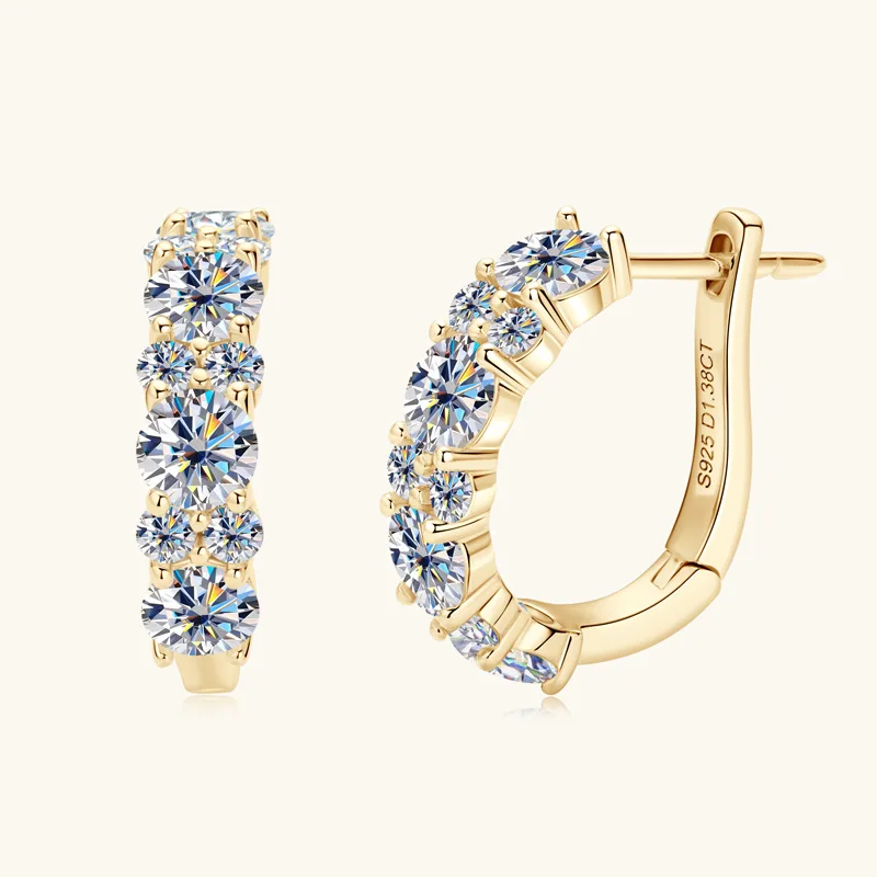 925 Sterling Silver Full Paved Teardrop Hoop Earrings Round Cut D VVS1 Multi Color Moissanite Fine Jewelry For Women
925 Sterling Silver Full Paved Teardrop Hoop Earrings Round Cut D VVS1 Multi Color Moissanite Fine Jewelry For Women