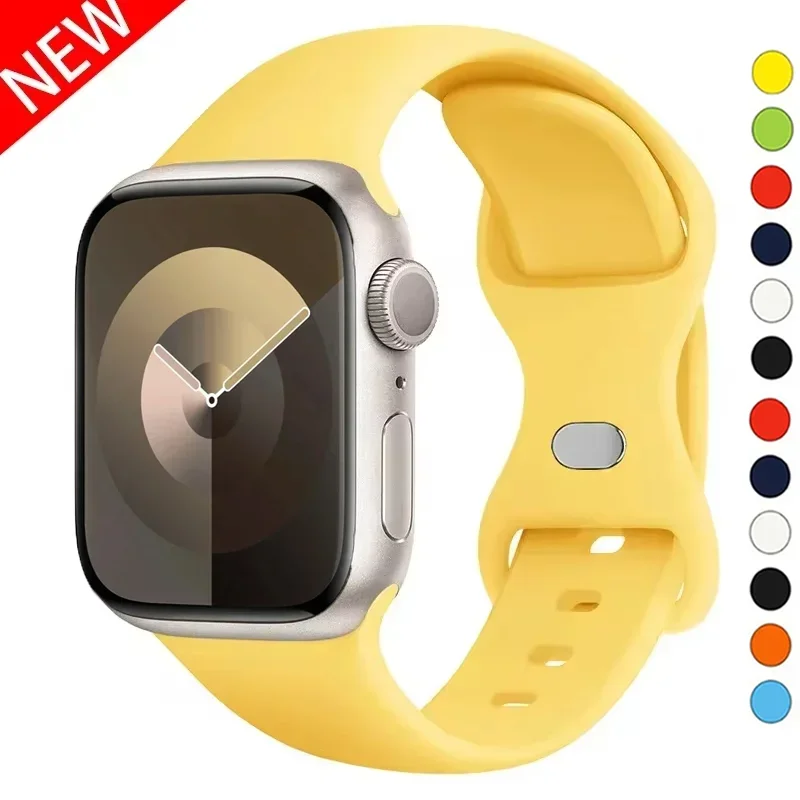 Silicone Band For Apple Watch strap 44mm 45mm 40mm 41mm 42-46mm 45 mm sport bracelet iwatch series 8 7 6 5 4 3 SE 9 Ultra 2 49mm
Silicone Band For Apple Watch strap 44mm 45mm 40mm 41mm 42-46mm 45 mm sport bracelet iwatch series 8 7 6 5 4 3 SE 9 Ultra 2 49mm