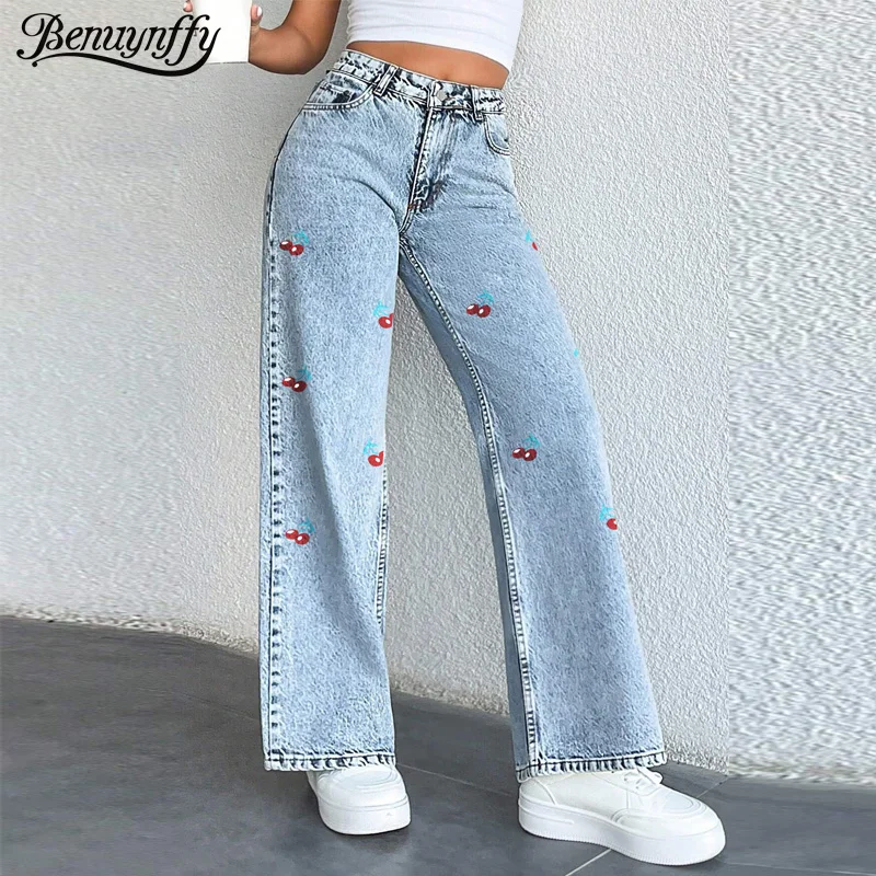 Benuynffy Vintage High Waist Jeans Women's Spring Summer 2025 Fashion Loose Washed Straight Denim Trousers Streetwear Bottoms
Benuynffy Vintage High Waist Jeans Women's Spring Summer 2025 Fashion Loose Washed Straight Denim Trousers Streetwear Bottoms