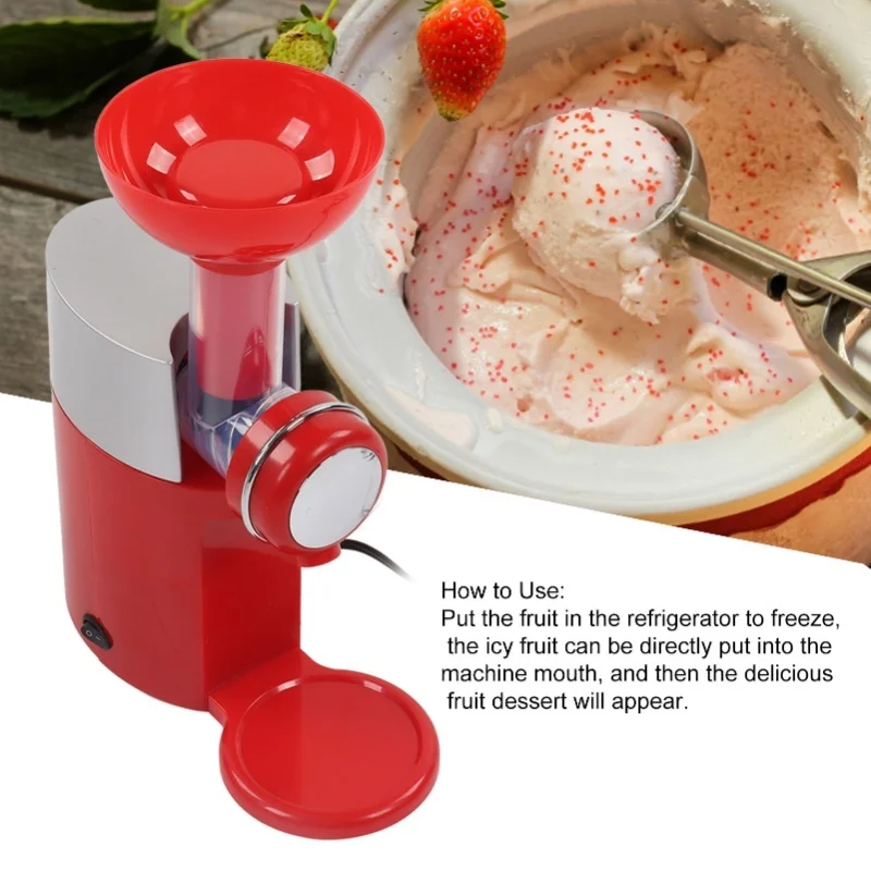 Ice Cream Maker Machine 160W Frozen Yogurt Dessert Fruit Mixing Kit Home Kitchen Use 220V
Ice Cream Maker Machine 160W Frozen Yogurt Dessert Fruit Mixing Kit Home Kitchen Use 220V