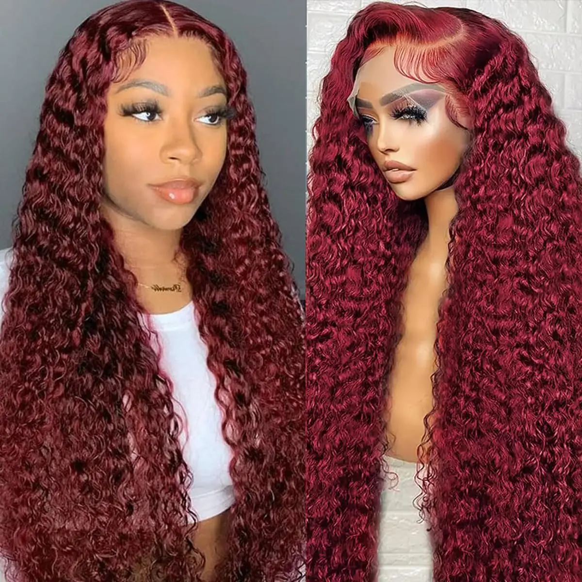 99j Burgundy Human Hair Wig 32 40 Inch 13x6 Hd Lace Frontal Wig Red Colored 13x4 Transparent Lace Curly Deep Wave Brazilian Wig
99j Burgundy Human Hair Wig 32 40 Inch 13x6 Hd Lace Frontal Wig Red Colored 13x4 Transparent Lace Curly Deep Wave Brazilian Wig