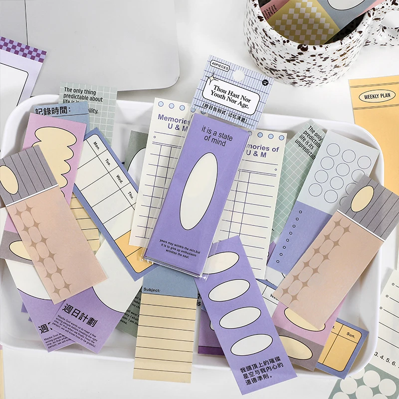 40Pcs Memo Pad Weekly Planner To Do List Message Note Paper Notebook Stationery School Office Supplies Accessories
40Pcs Memo Pad Weekly Planner To Do List Message Note Paper Notebook Stationery School Office Supplies Accessories