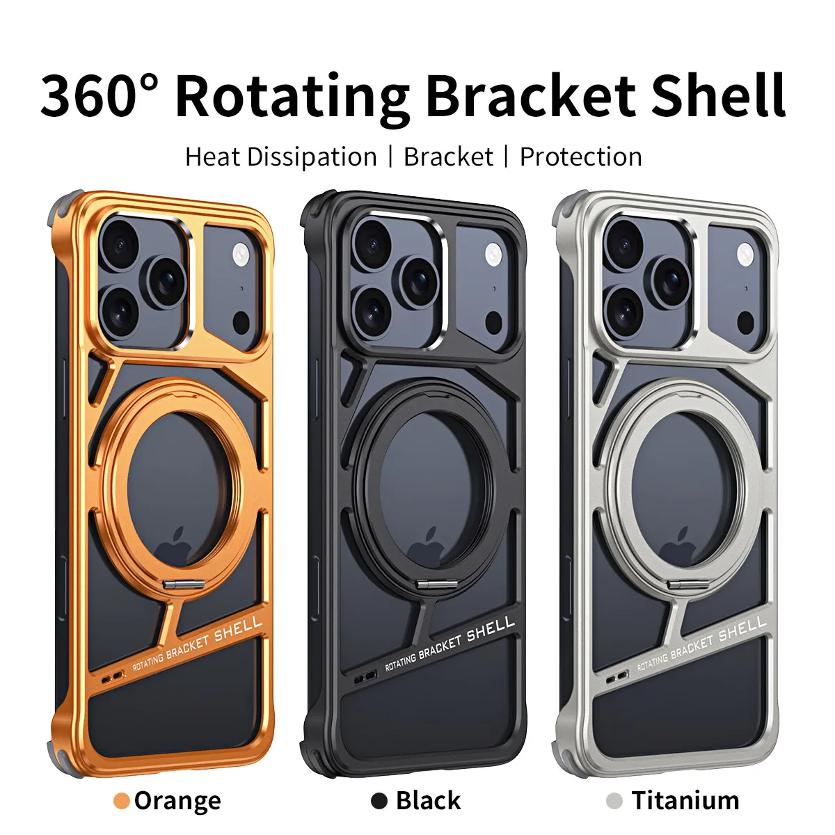 Orange Aluminium Alloy Metal Case For iPhone 17 Pro Max 16 15 14 Rotation Bracket Hollow Out Magnetic Metal Shockproof Cover
Orange Aluminium Alloy Metal Case For iPhone 17 Pro Max 16 15 14 Rotation Bracket Hollow Out Magnetic Metal Shockproof Cover