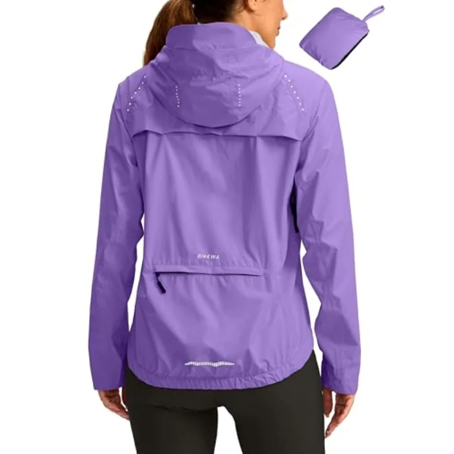 Bikewa Women's Cycling Rain Jackets Waterproof Windbreaker Lightweight Running Windproof Reflective Jacket Packable Hooded
Bikewa Women's Cycling Rain Jackets Waterproof Windbreaker Lightweight Running Windproof Reflective Jacket Packable Hooded