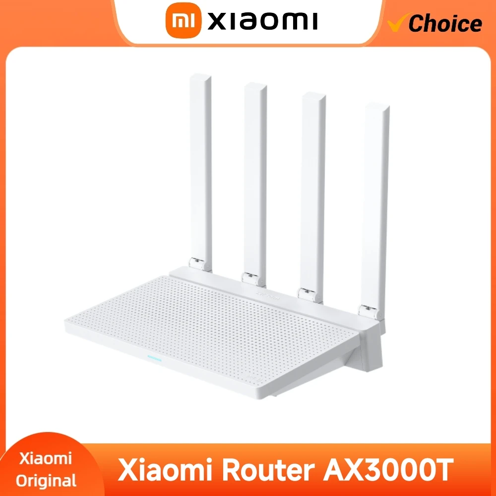 Xiaomi Original Router AX3000T IPTV Mesh Networking Gigabit Ethernet Ports Gaming Accelerator Repeater Modem Signal Amplifier
Xiaomi Original Router AX3000T IPTV Mesh Networking Gigabit Ethernet Ports Gaming Accelerator Repeater Modem Signal Amplifier