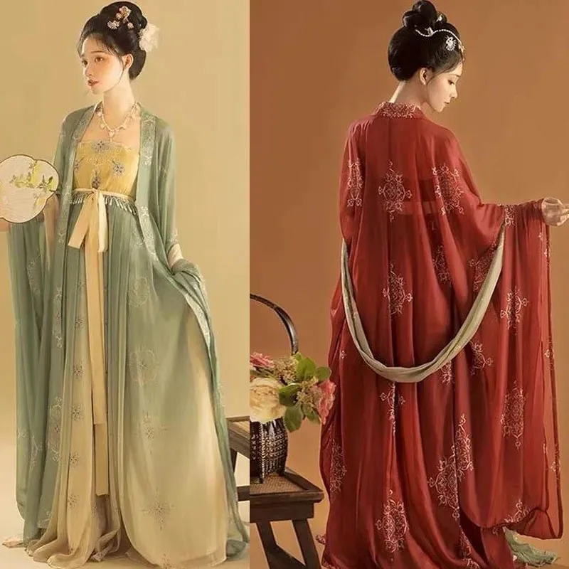 Vintage New Retro Chinese Hanfu Dress Tang Dynasty Women fairy Dance Perform Dress Chinese Style Graduate Costume Female Cosplay
Vintage New Retro Chinese Hanfu Dress Tang Dynasty Women fairy Dance Perform Dress Chinese Style Graduate Costume Female Cosplay
