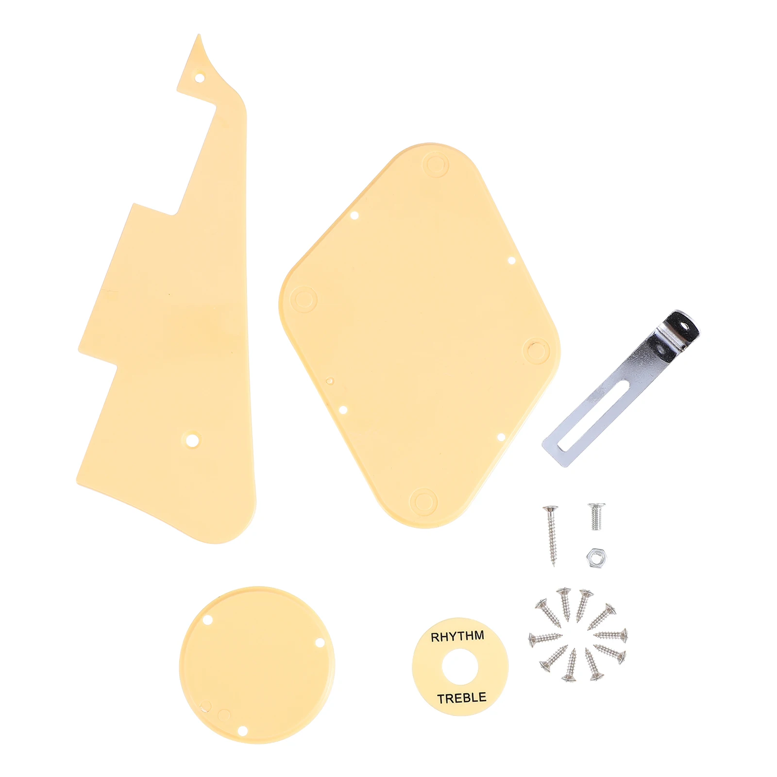 1 Set Metal PVC Electric Guitar Pickguard Scratch Plate Protective Cover Replacement Parts Including Control Cavity Switch Ring
1 Set Metal PVC Electric Guitar Pickguard Scratch Plate Protective Cover Replacement Parts Including Control Cavity Switch Ring
