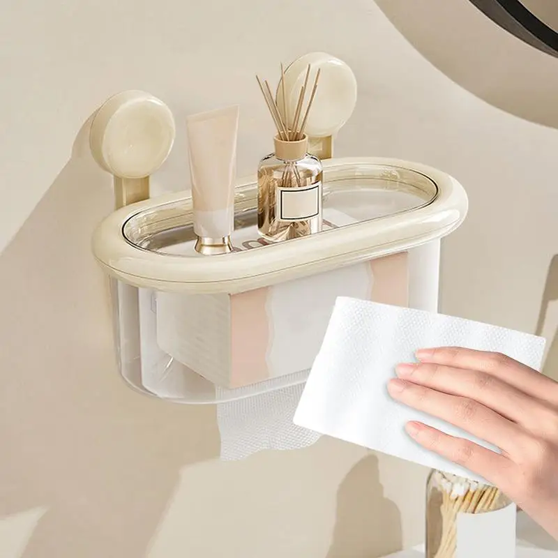 Wall Tissue Box Holder No-Drilling Wipes Holder Suction Cup Paper Towel Dispenser Multifunctional Bathroom Organizer Space
Wall Tissue Box Holder No-Drilling Wipes Holder Suction Cup Paper Towel Dispenser Multifunctional Bathroom Organizer Space
