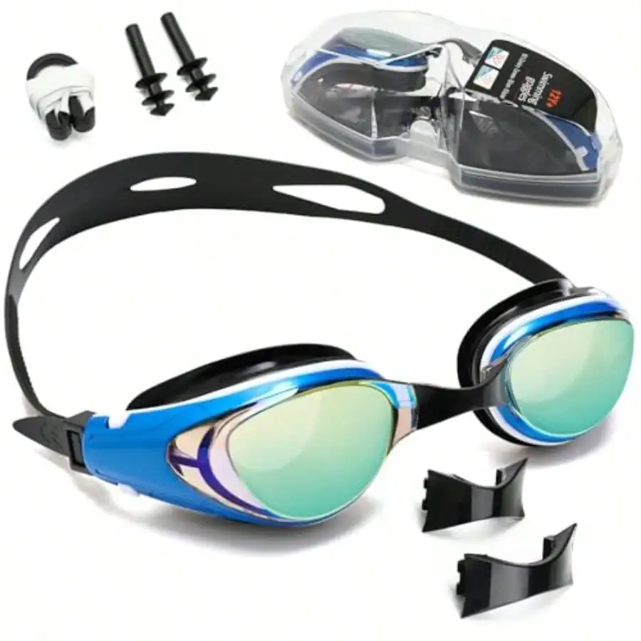 Igym Swimming Goggles with Uv Protection, Anti-Fog and Adjustable Buckle for Women and Men
Igym Swimming Goggles with Uv Protection, Anti-Fog and Adjustable Buckle for Women and Men