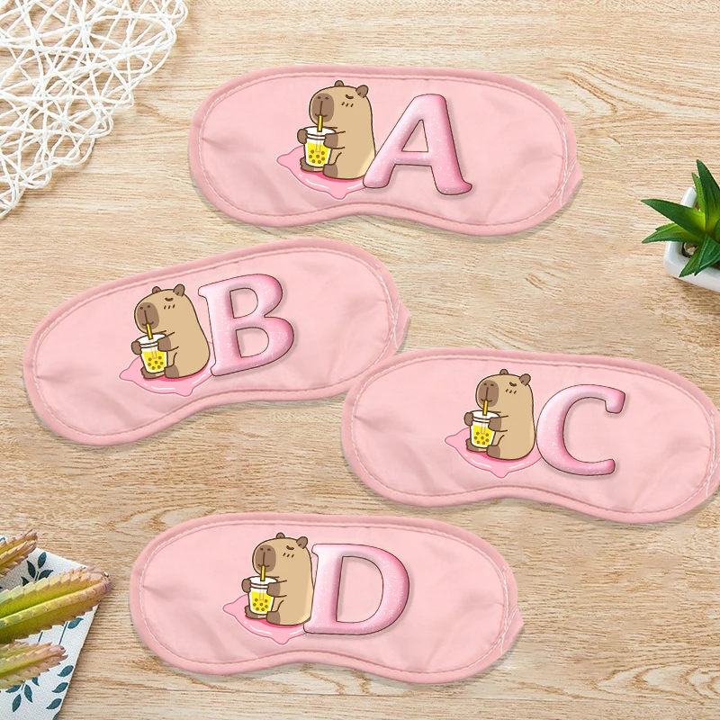 Capybara Sleeping Mask Blindfold Cartoon Letter A-Z Printed Shading Sleep Aid Eye Masks Cover Cute Eyepatch Siesta Eyeshade Gift
Capybara Sleeping Mask Blindfold Cartoon Letter A-Z Printed Shading Sleep Aid Eye Masks Cover Cute Eyepatch Siesta Eyeshade Gift
