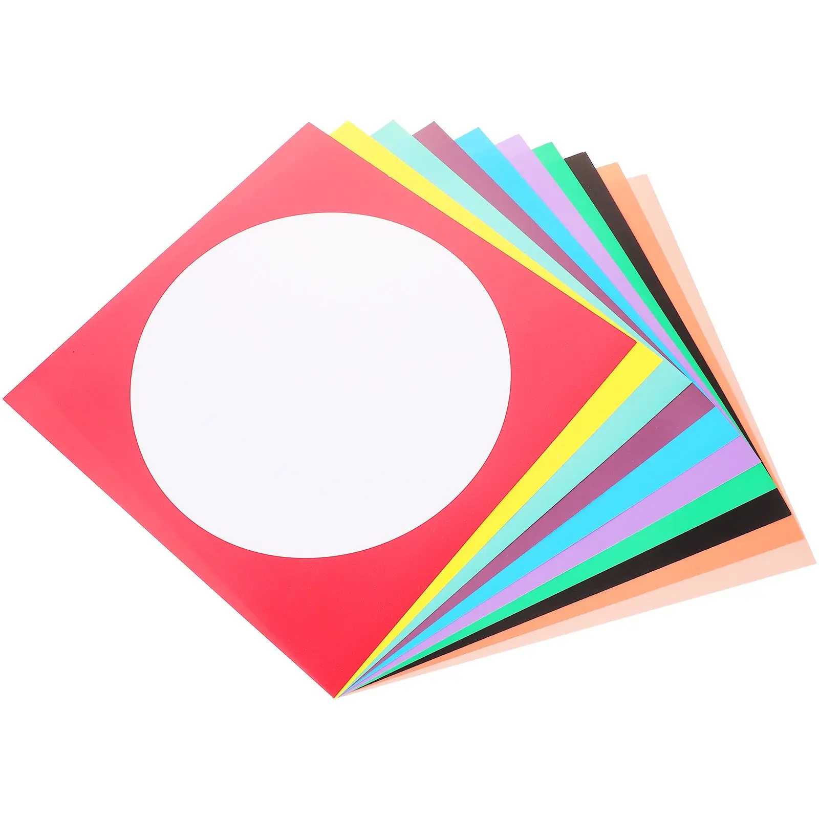 10 Pcs 33cm Square Children Art Handmade Cardstock Paper Outer Square Inner Circle Thick Colored Cardboard for Painting Drawing
10 Pcs 33cm Square Children Art Handmade Cardstock Paper Outer Square Inner Circle Thick Colored Cardboard for Painting Drawing