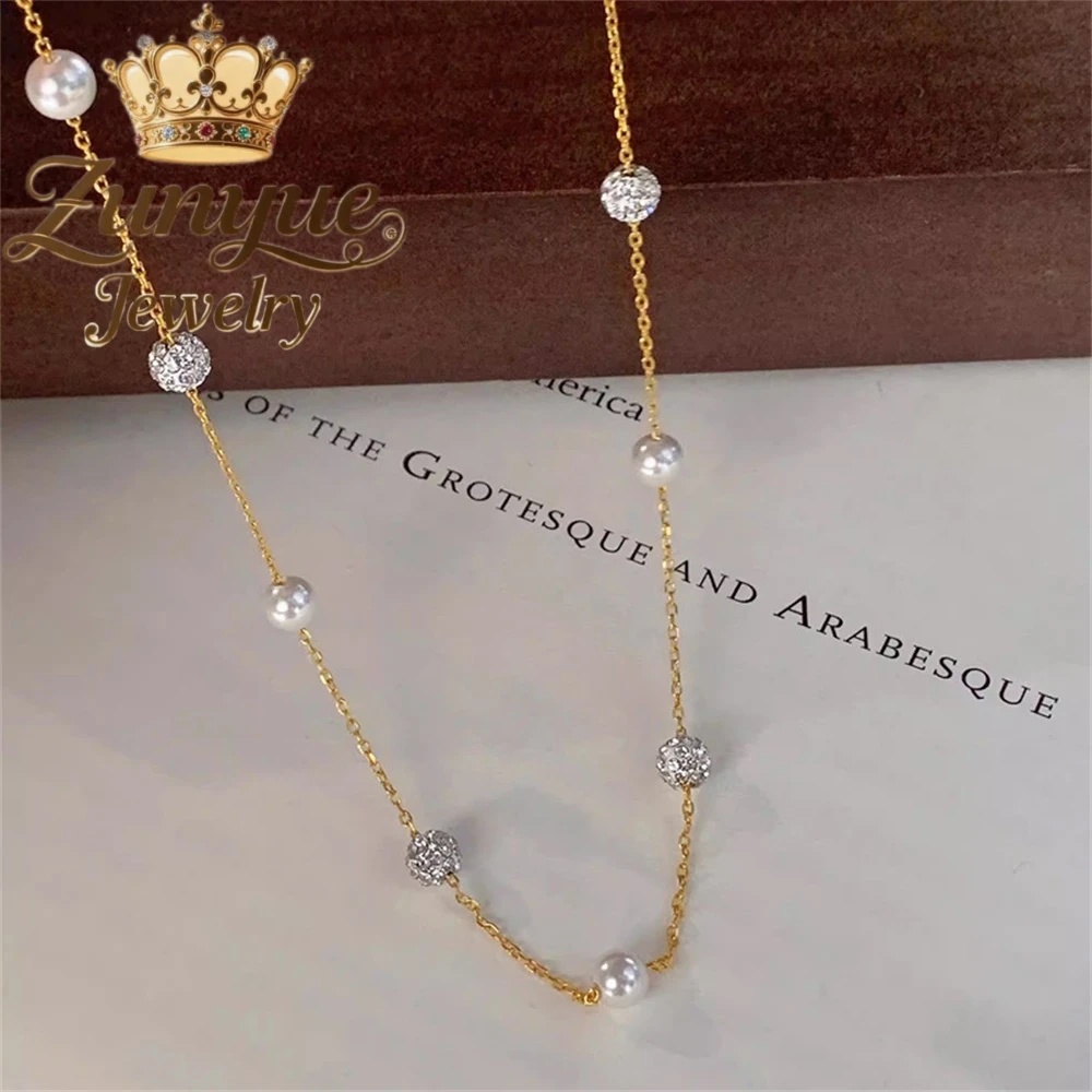 S925 Silver Starry River Pearl Necklace Accessory Collarbone Chain A Niche Design With A High-End Look Fashion Jewelry Exquisite
S925 Silver Starry River Pearl Necklace Accessory Collarbone Chain A Niche Design With A High-End Look Fashion Jewelry Exquisite