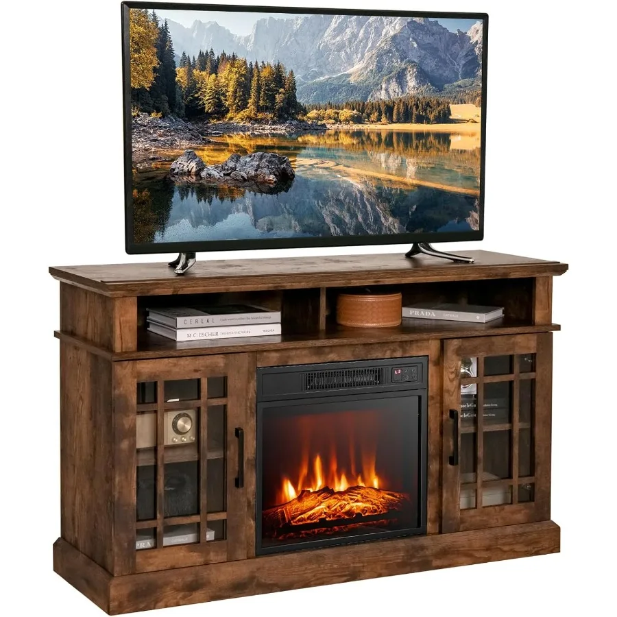 Подставка для телевизора с электрическим камином для телевизоров диагональю до 55 дюймов со встроенным электрическим обогревателем, защитой от перегрева и удаленного управления
Подставка для телевизора с электрическим камином для телевизоров диагональю до 55 дюймов со встроенным электрическим обогревателем, защитой от перегрева и удаленного управления