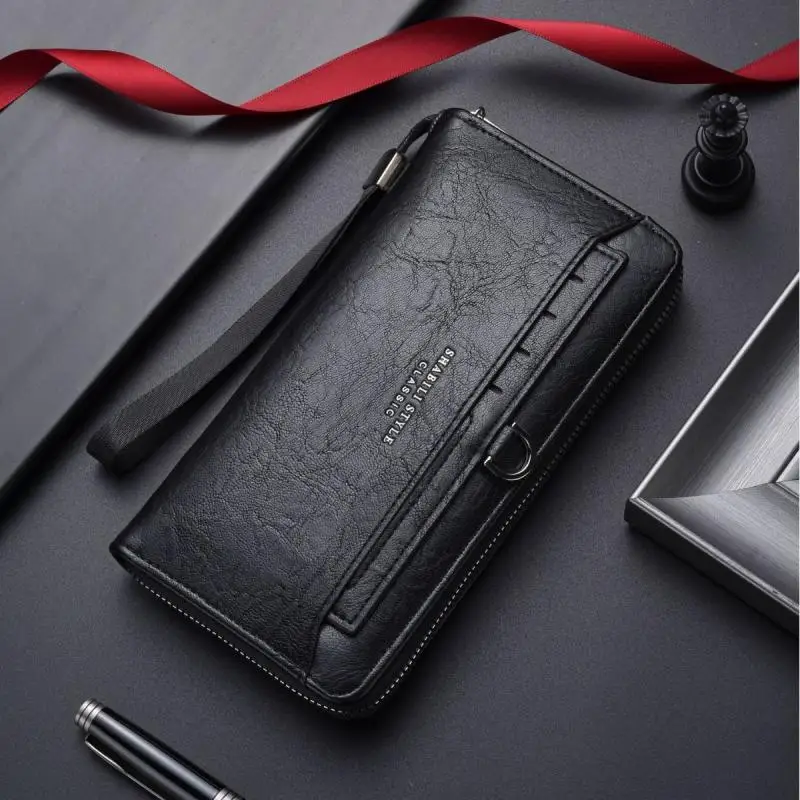 Fashionable men's wallet large capacity long phone bag niche and versatile multi slot wallet card hand-held zipper bag
Fashionable men's wallet large capacity long phone bag niche and versatile multi slot wallet card hand-held zipper bag