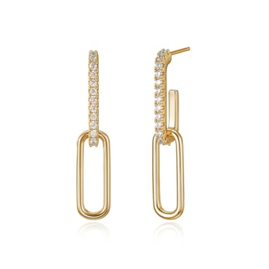MYEARS 14K Gold Plated Earrings for Women Trendy Paperclip Open Hoop Earrings for Women Simple Studs Jewelry for Women
MYEARS 14K Gold Plated Earrings for Women Trendy Paperclip Open Hoop Earrings for Women Simple Studs Jewelry for Women