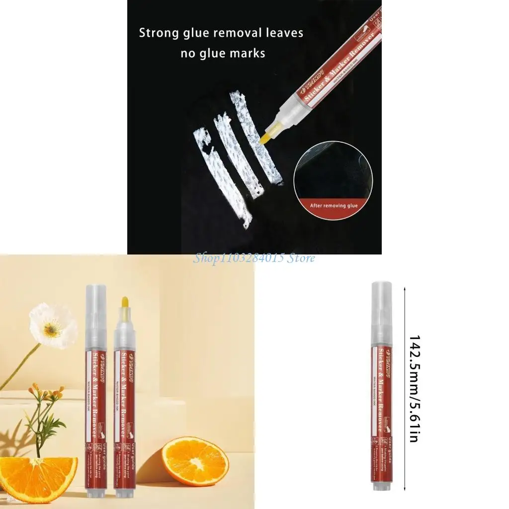 R6FF Adhesive Stuff Remover Pen Sticker Remover for Removing Glues Adhesives Tape Sticker Residues on Glass Metal Leather
R6FF Adhesive Stuff Remover Pen Sticker Remover for Removing Glues Adhesives Tape Sticker Residues on Glass Metal Leather