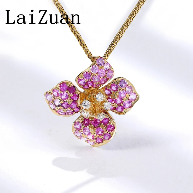 Shruno Pink Sapphire Diamond Pendant Solid 18k Yellow Gold Natural Diamonds Pendant Women Flower Style Art Deco Fine Jewelry
Shruno Pink Sapphire Diamond Pendant Solid 18k Yellow Gold Natural Diamonds Pendant Women Flower Style Art Deco Fine Jewelry
