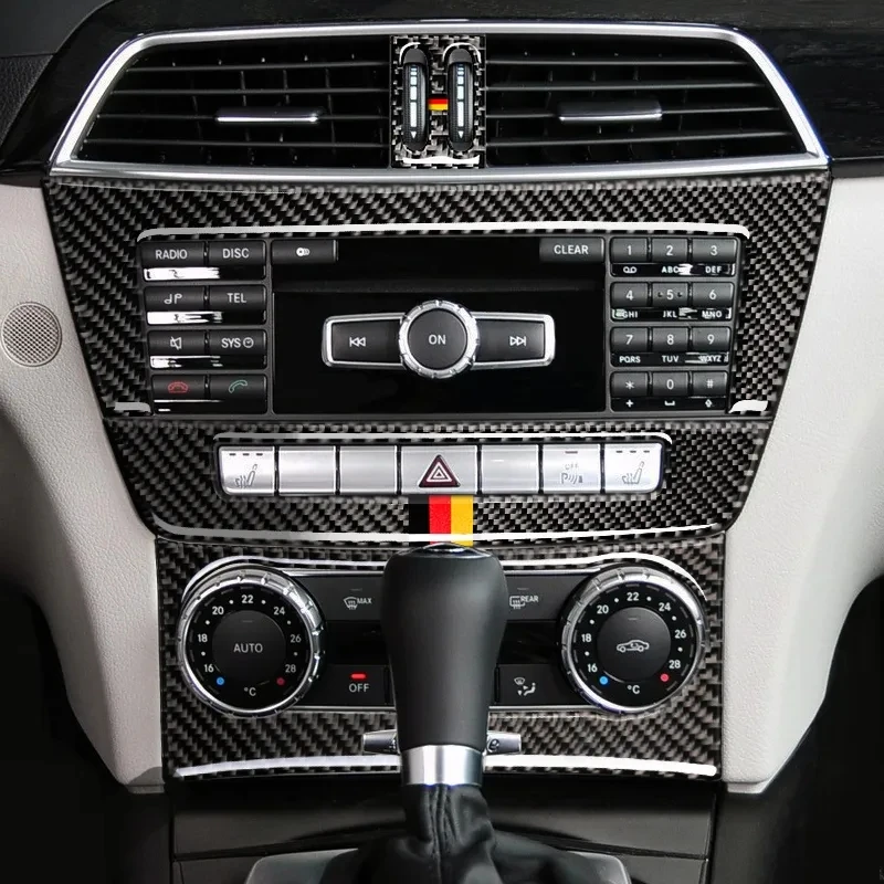 Carbon Fiber For Mercedes Benz W204 C Class 2011-2013 2pcs Center Console CD Panel Trim Frame Sticker Car Interior Accessories
Carbon Fiber For Mercedes Benz W204 C Class 2011-2013 2pcs Center Console CD Panel Trim Frame Sticker Car Interior Accessories