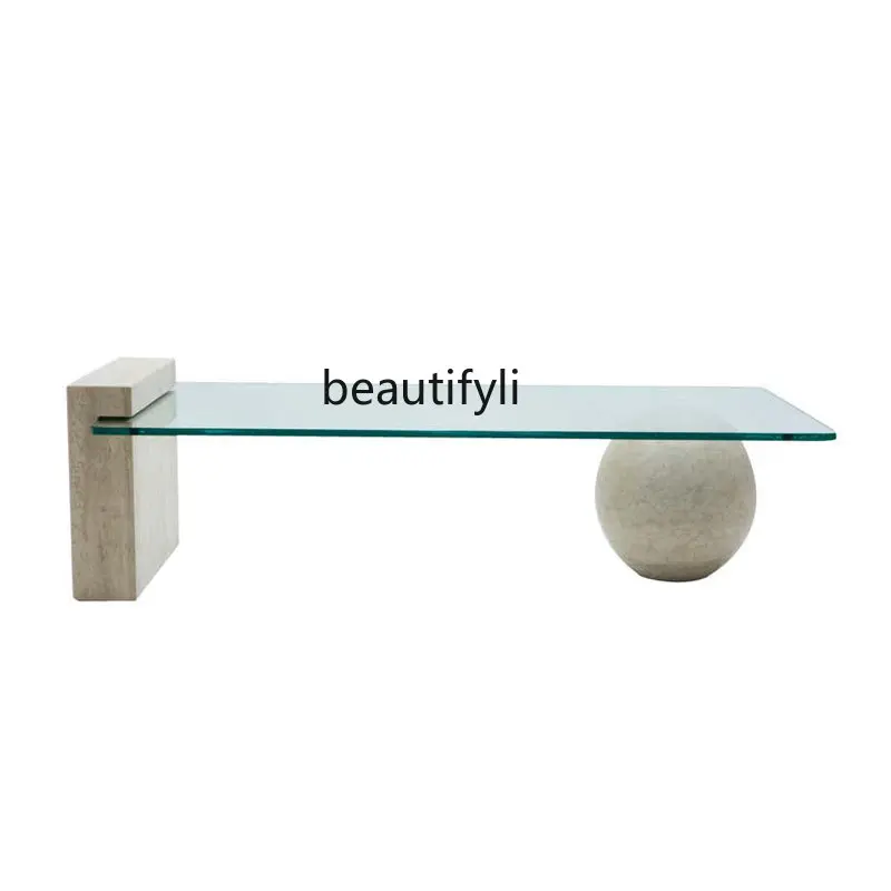 Simple Art Tempered Glass Tea Table Foreign Room Light Luxury Living Room Marble Side Table Design Tea Table
Simple Art Tempered Glass Tea Table Foreign Room Light Luxury Living Room Marble Side Table Design Tea Table