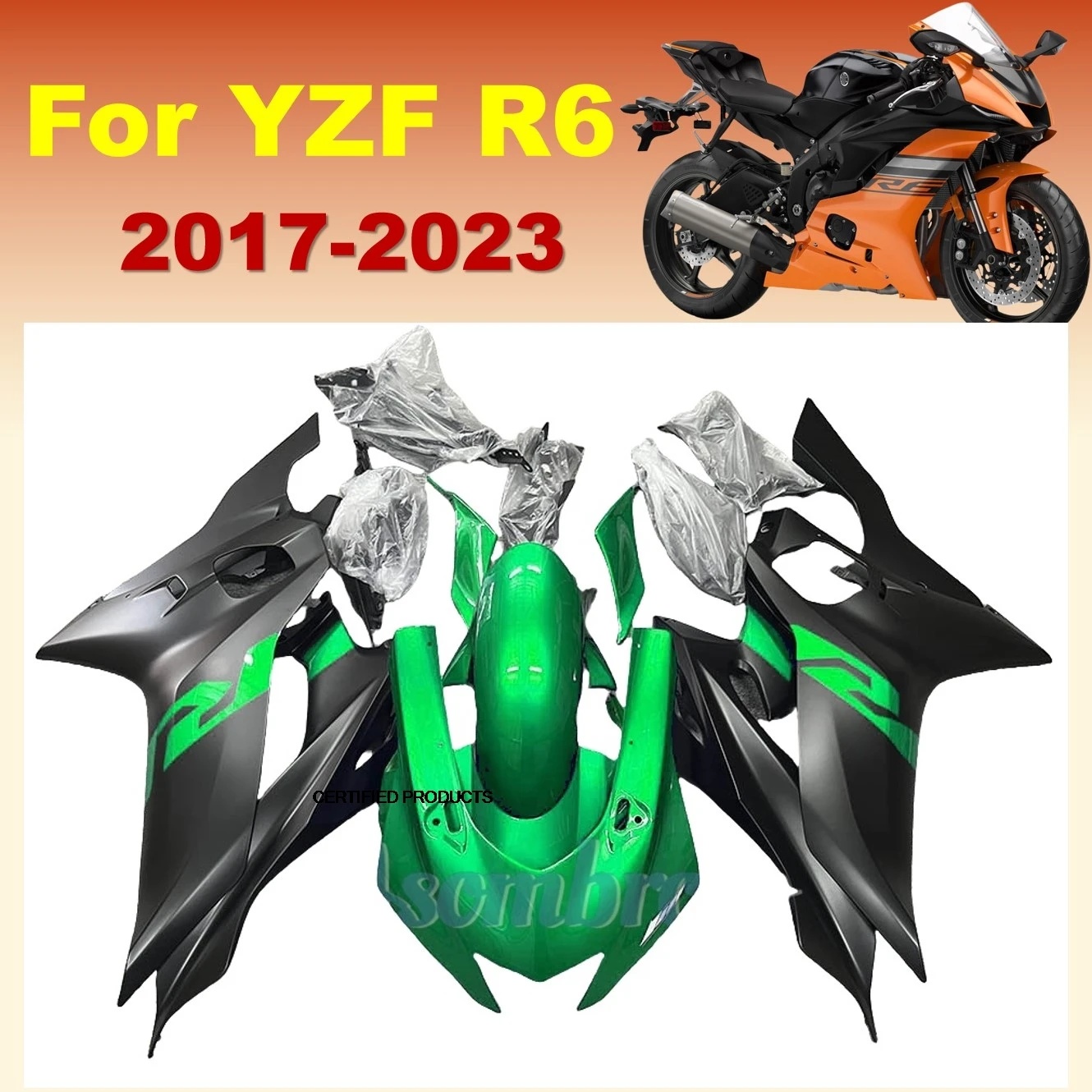 Новый комплект для Yamaha YZFR6 2017 2018 2019 2020 2021 2022 2023 YZF R6 17-23 Высококачественный комплект обтекателей для мотоцикла, черный, зеленый
Новый комплект для Yamaha YZFR6 2017 2018 2019 2020 2021 2022 2023 YZF R6 17-23 Высококачественный комплект обтекателей для мотоцикла, черный, зеленый