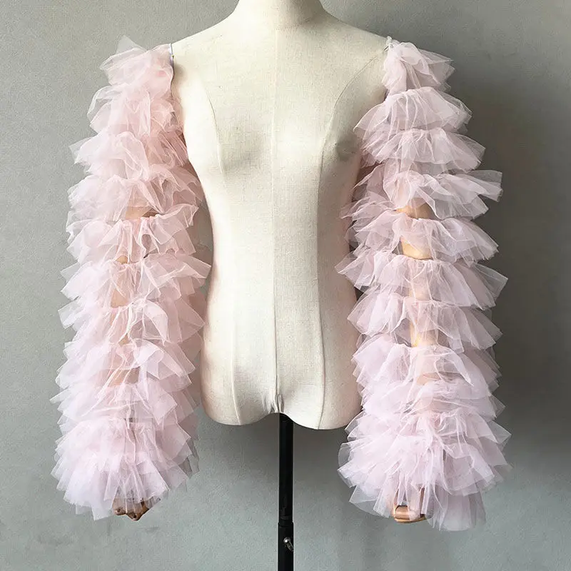 Puff Black Tulle Long Sleeves Jacket Girls Exaggerated Bolero Coat Dark Red Matching Evening Dress Women Formal Elegant Wrap
Puff Black Tulle Long Sleeves Jacket Girls Exaggerated Bolero Coat Dark Red Matching Evening Dress Women Formal Elegant Wrap