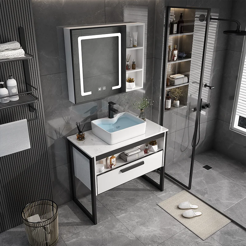 Space aluminum floor-to-ceiling wash basin mirror cabinet, bathroom washbasin, marble washbasin
Space aluminum floor-to-ceiling wash basin mirror cabinet, bathroom washbasin, marble washbasin
