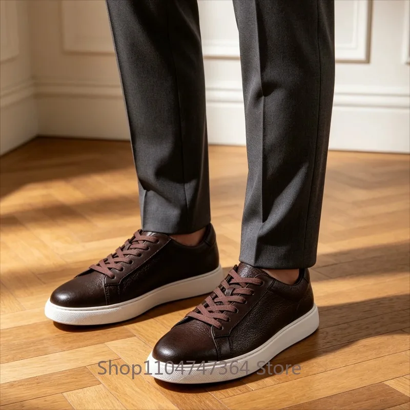 New Autumn Men's Shoes Cow Leather Casual Outdoor Cowhide Luxury Sneakers Male Genuine Leather Board Shoes Youth Flats
New Autumn Men's Shoes Cow Leather Casual Outdoor Cowhide Luxury Sneakers Male Genuine Leather Board Shoes Youth Flats