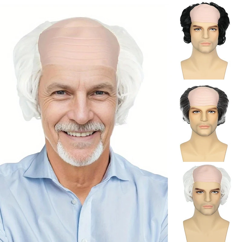 A Bald Old Man With Hair On Both Sides Made A Synthetic Wig, Suitable For Halloween Party Costume Props Cosplay Synthetic Hair
A Bald Old Man With Hair On Both Sides Made A Synthetic Wig, Suitable For Halloween Party Costume Props Cosplay Synthetic Hair