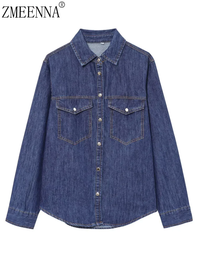ZMEENN Classic Women's Long Sleeve Denim Shirt With Chest Pockets Casual Top Comfortable Durable Stylish Design ZM875
ZMEENN Classic Women's Long Sleeve Denim Shirt With Chest Pockets Casual Top Comfortable Durable Stylish Design ZM875