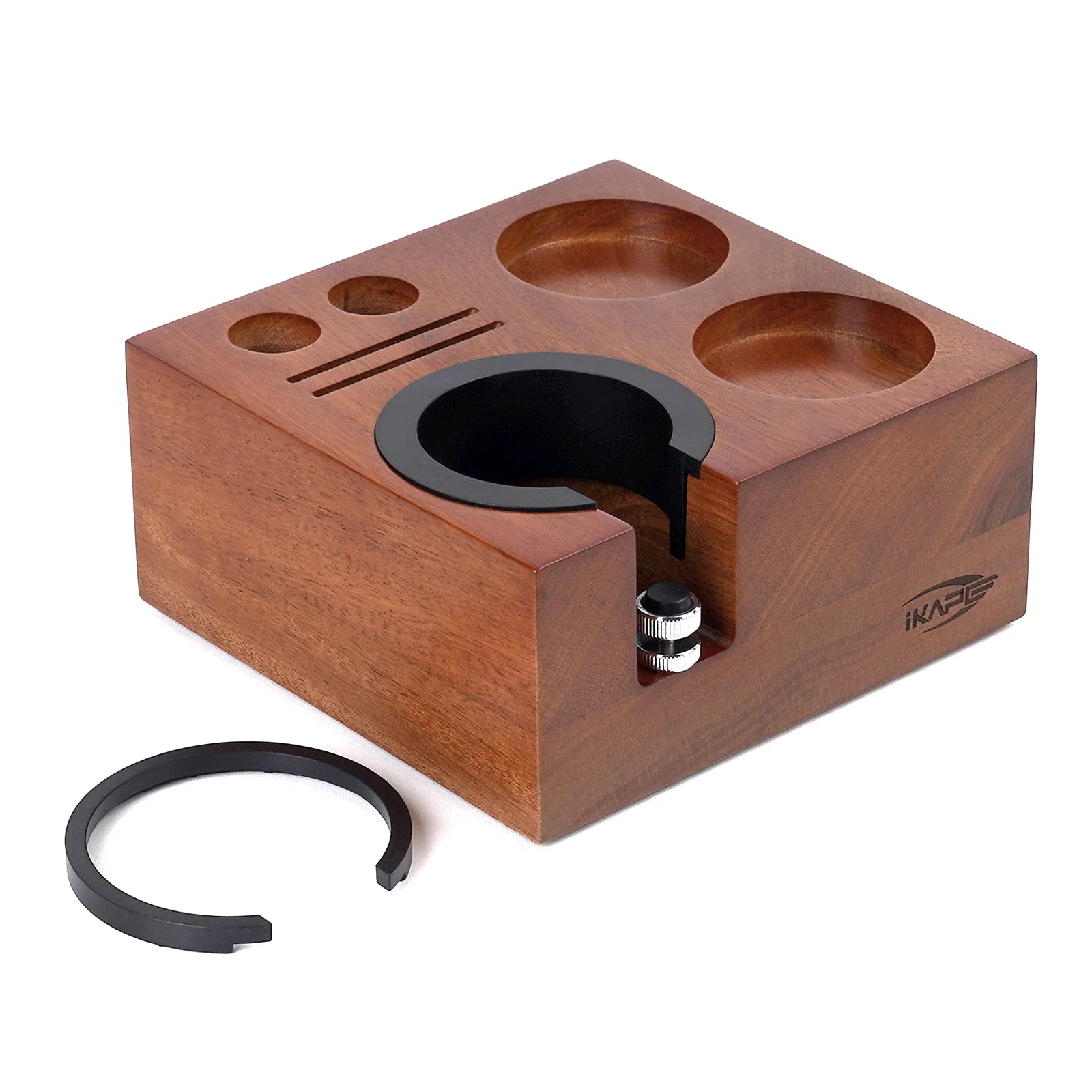 IKAPE Espresso Tamper Holder, Wooden Coffee Tamper Station Base Espresso Tamper Mat Stand fit 51/54/58mm (7 in One)
IKAPE Espresso Tamper Holder, Wooden Coffee Tamper Station Base Espresso Tamper Mat Stand fit 51/54/58mm (7 in One)