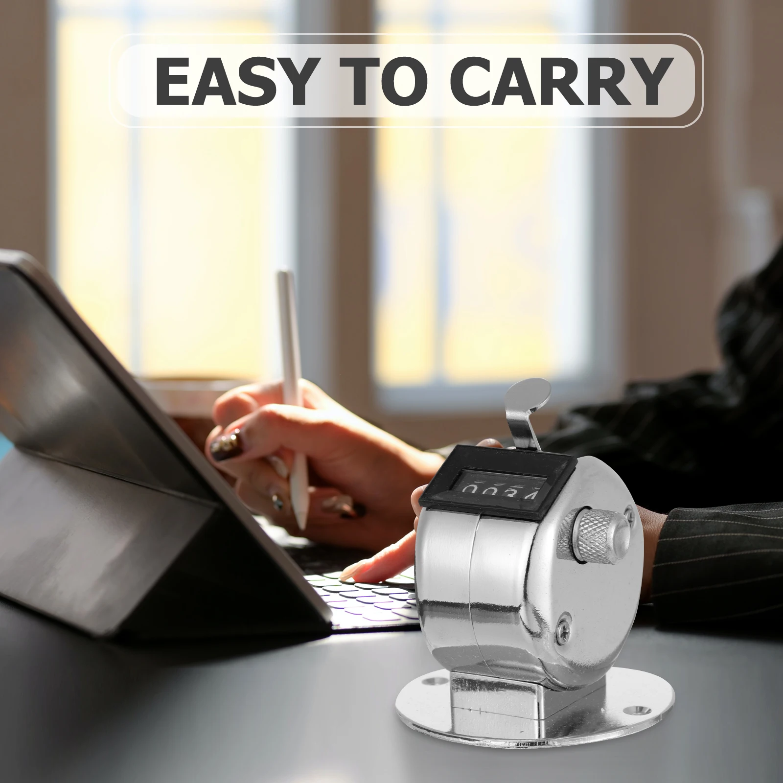 1pc Mechanical Number Counter Metal Tally Clicker H held Counting Display Recorder Tool 4 Manual Practical Desktop Base
1pc Mechanical Number Counter Metal Tally Clicker H held Counting Display Recorder Tool 4 Manual Practical Desktop Base