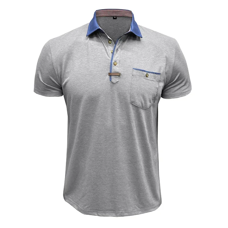 Short Sleeve Lapel T-Shirt Polo Shirt Casual Top 2025 Fashion Men's New Product Spring And Autumn High Street
Short Sleeve Lapel T-Shirt Polo Shirt Casual Top 2025 Fashion Men's New Product Spring And Autumn High Street